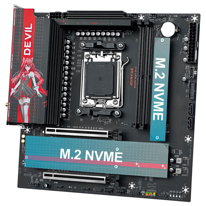 JGINYUE B650M NIGHT DEVIL Desk - X870E Atx Motherboard recension och pris