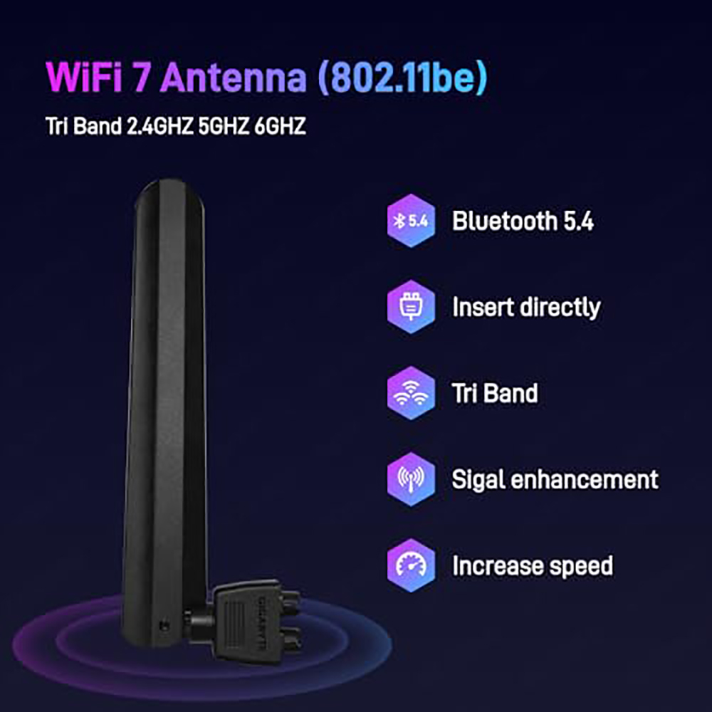 EZ-Plug WIFI 7 Antenna For GIG - Z890 Wi-Fi 7 Motherboard recension och pris