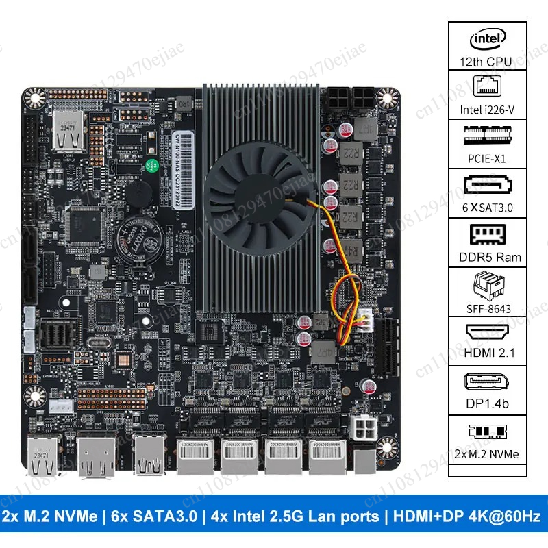 N100 Mini ITX NAS Motherboard  - Mini Itx Dual 2.5G Nas Motherboard recension och pris