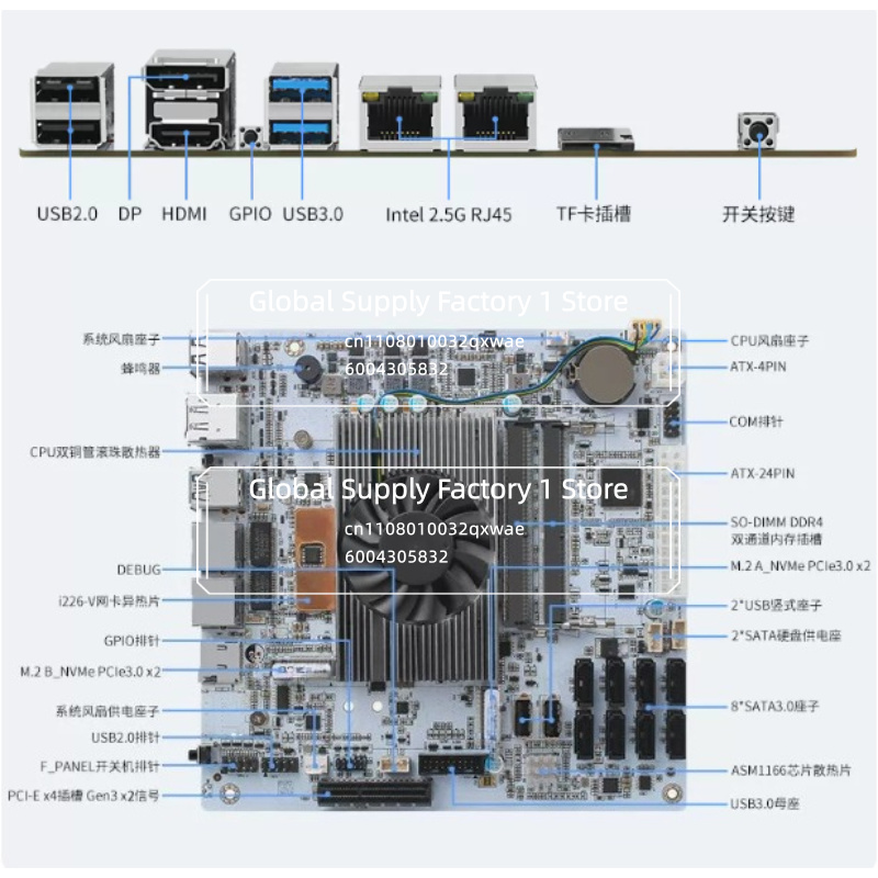 NAS Motherboard Mini ITX M11 w - Mini Itx Dual 2.5G Nas Motherboard recension och pris