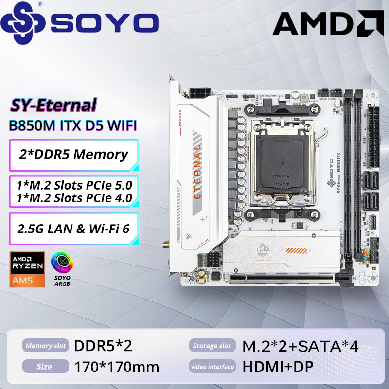 SOYO B850M ARGB Motherboard WI - X870E Atx Motherboard recension och pris